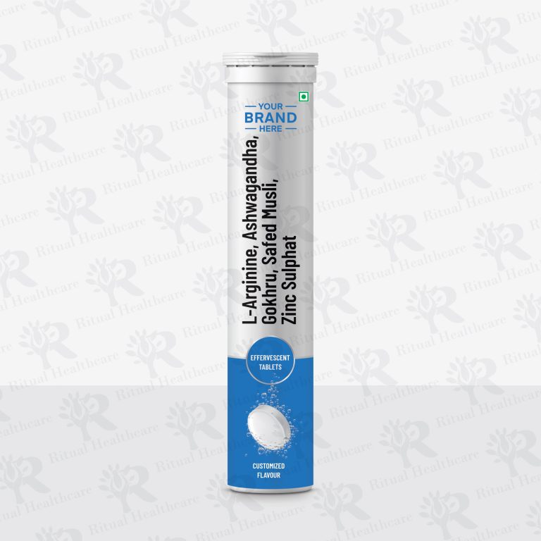 L-Arginine, Ashwagandha, Safed Musli, Gokhru, Zinc Sulphat Effervescent Tablets